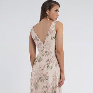 Like new! Jenny Yoo Bridesmaid Dress Tatum in Enchanted Floral Soft Blush